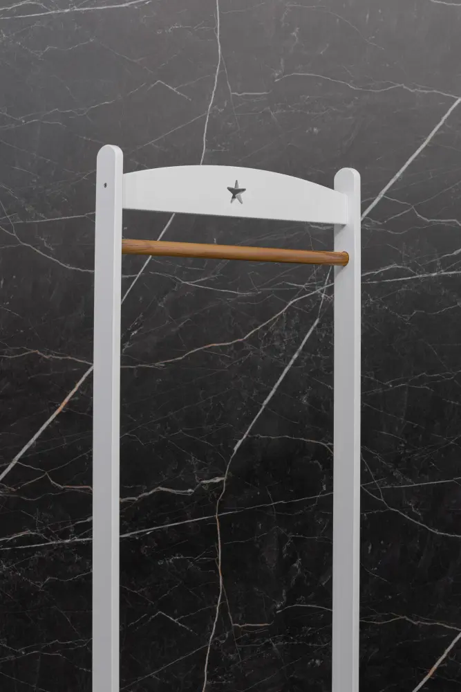 Вешалка детская напольная белый/дерево (ANT) | Интернет магазин Масса Мебель