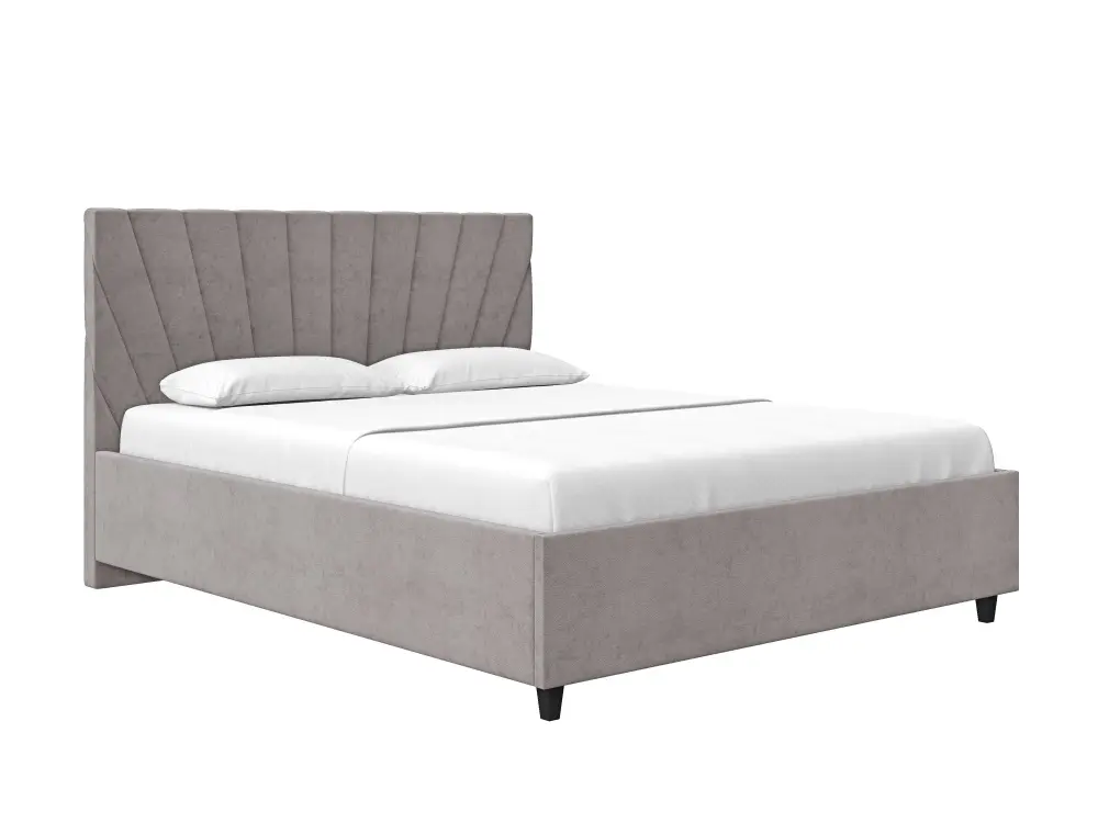 Кровать мягкая двуспальная Роксана 160х200 (MSS) (Коричневый)