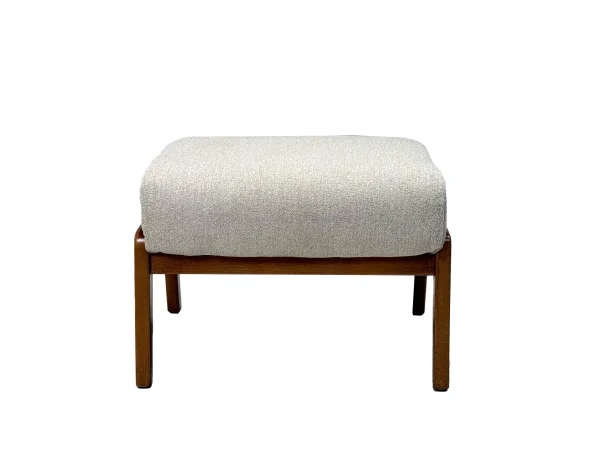 Пуф для ног Рига 07-01 бежевый велюр-каркас бук, MASSA | Интернет магазин Масса Мебель