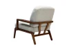 Кресло дизайнерское Рига 07-01 бежевый велюр-каркас бук, MASSA - интернет магазин Масса Мебель