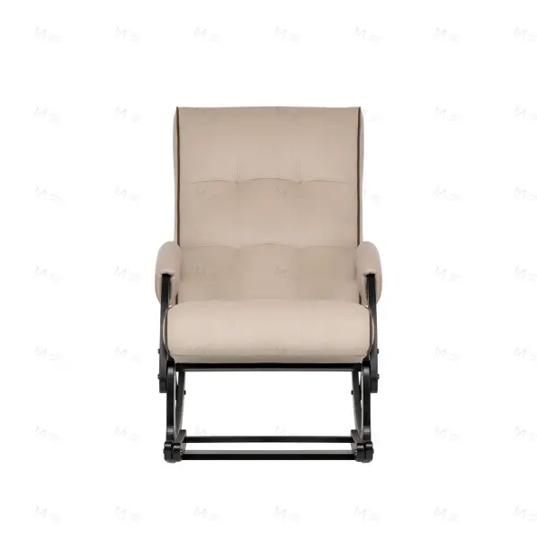 Кресло-качалка Leset Хилл с подножкой Венге /Велюр V18(IM)