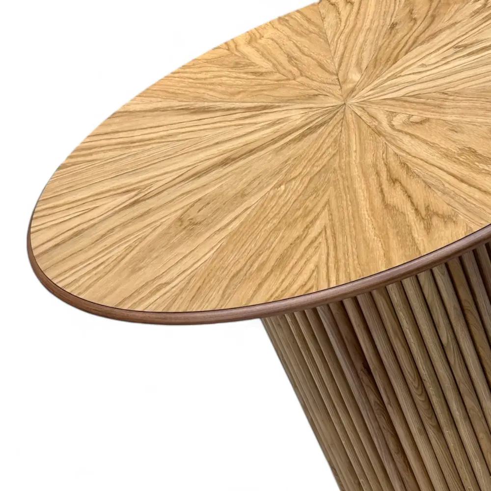 Стол обеденный круглый Рига Д-2 МДФ-дуб, MASSA 