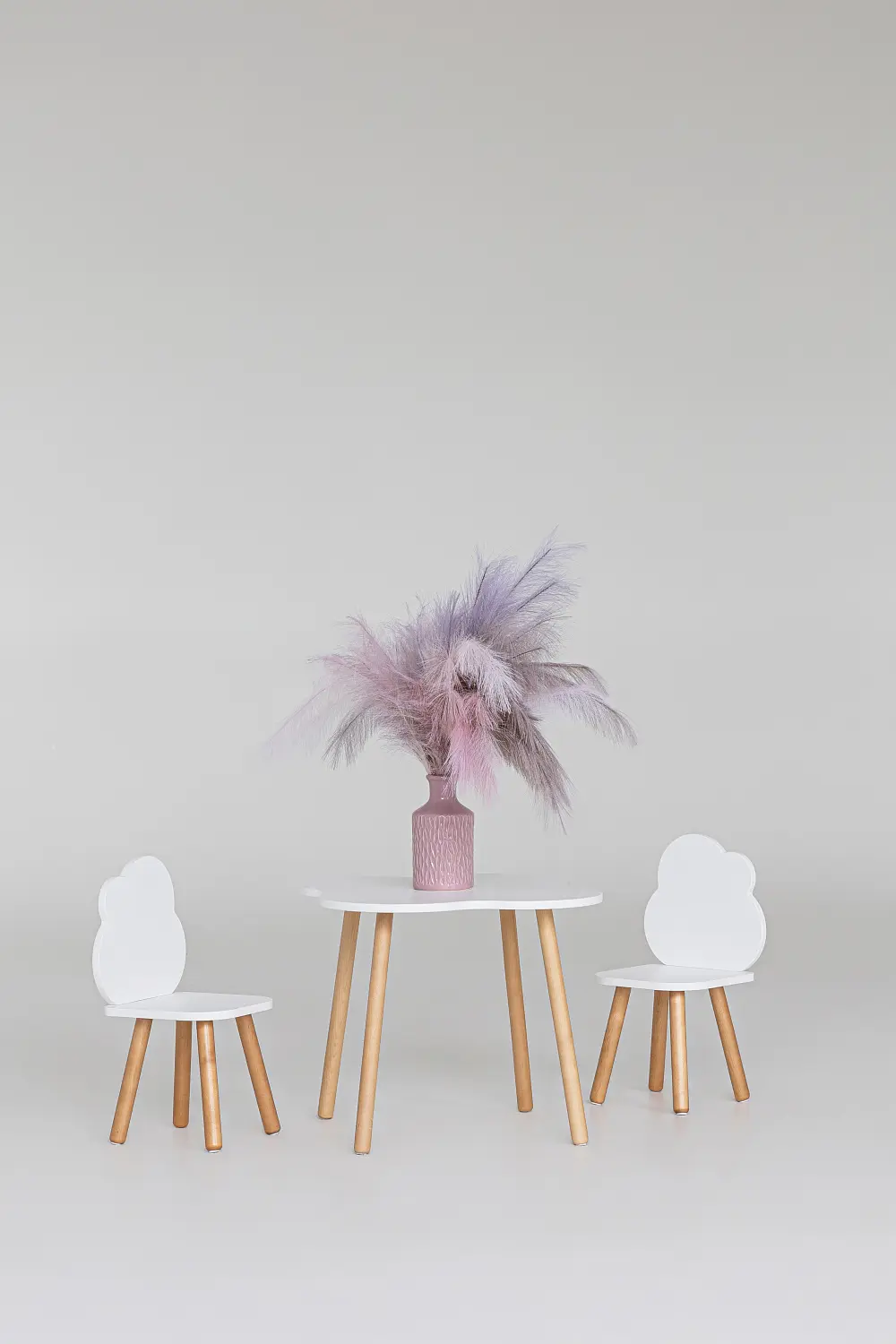 Стол детский "Облако" белый/ дерево(ANT)