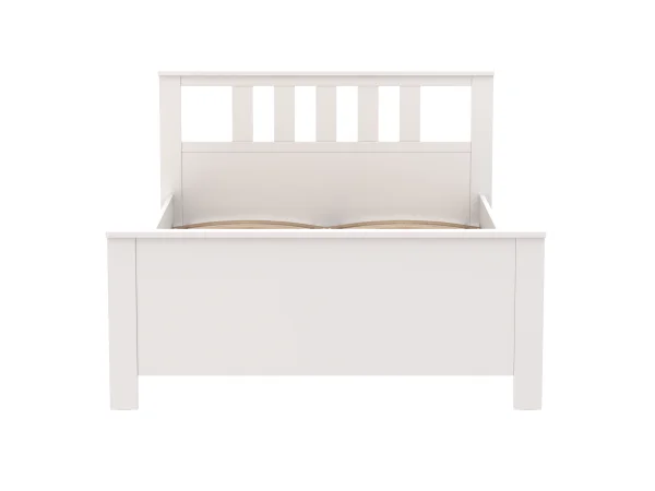 Кровать двуспальная Сага 160х200 белая (GL) 