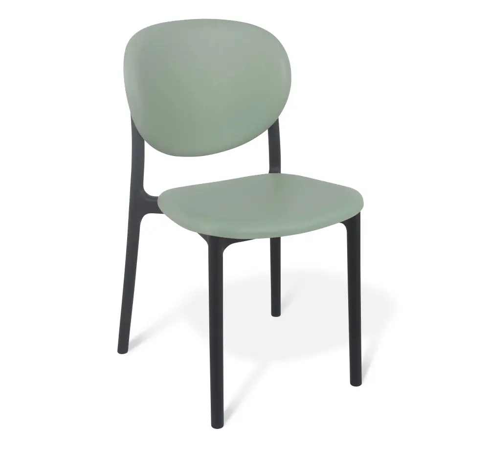 Стул пластиковый SHT-S180 зеленый / черный  (SHF) | Интернет магазин Масса Мебель
