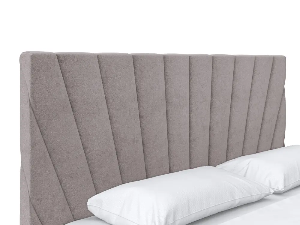 Кровать мягкая двуспальная Роксана 160х200 (MSS) (Коричневый)