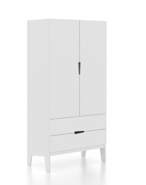 Шкаф распашной Fiora белый (ANT)