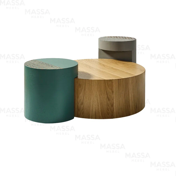 Кофейный столик Larex 549/550/551 мдф (3 шт. в комплекте) Турция, ВЫСТАВОЧНЫЙ ОБРАЗЕЦ