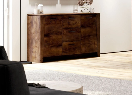 Тумба - Комод Мальта 2 двери 3 ящика Таксония (MEBG)