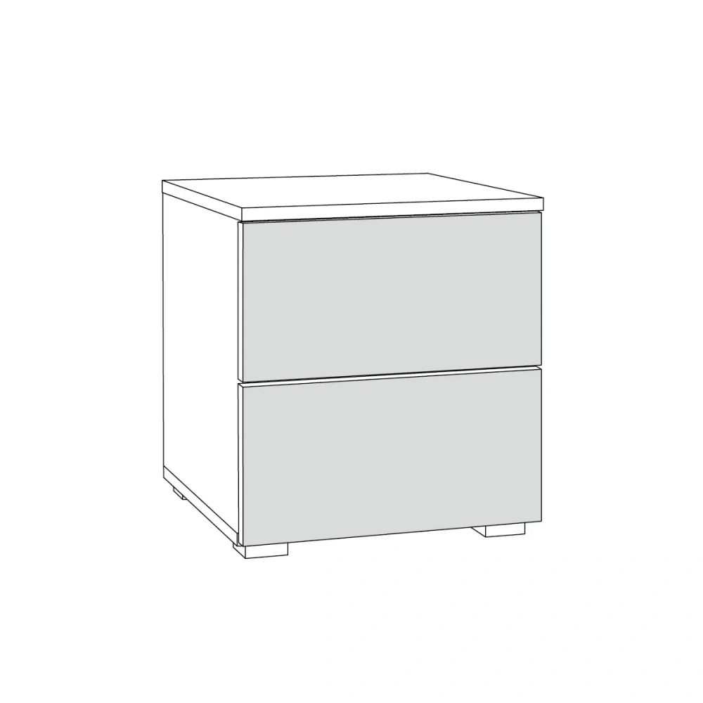 Комплект мебели в спальню Остин №1 Серый Графит/ Дуб Золотой (Mob) 