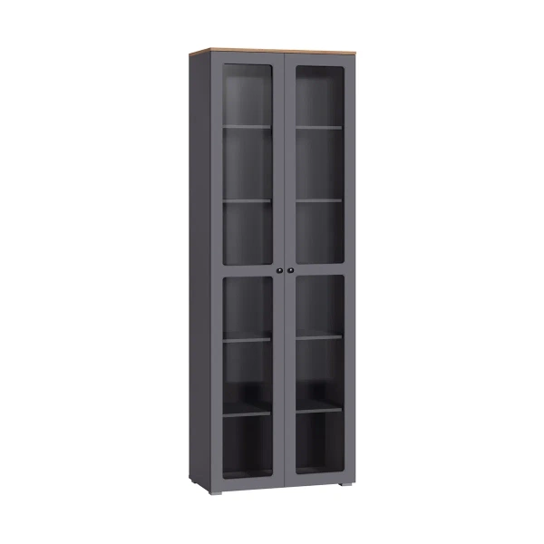 Комплект мебели в гостиную Остин №2 Серый Графит/ Дуб Золотой (Mob) | Интернет магазин Масса Мебель