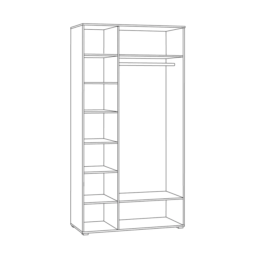 Комплект мебели в спальню Остин №1 Серый Графит/ Дуб Золотой (Mob) 