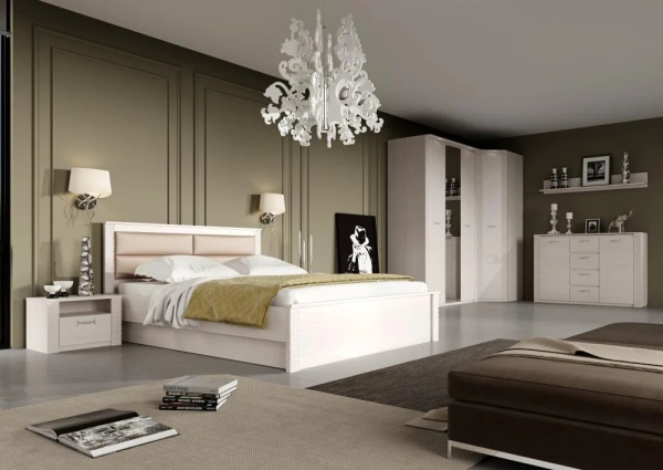 Шкаф угловой Элана Бодега белая (MEBG)