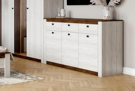 Тумба - Комод Даллас 3 двери 3 ящика (MEBG) | Интернет магазин Масса Мебель