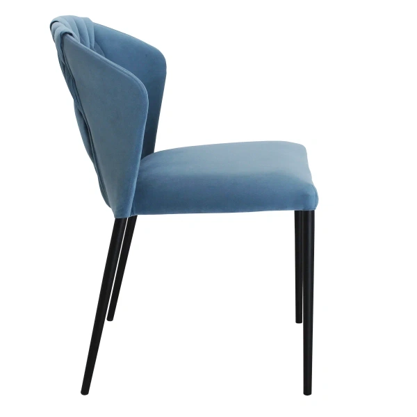 Стул мягкий Кьяра металл/микровелюр (VIS) | Интернет магазин Масса Мебель