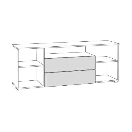 Комплект мебели в гостиную Остин №4 Серый Графит/ Дуб Золотой (Mob) | Интернет магазин Масса Мебель