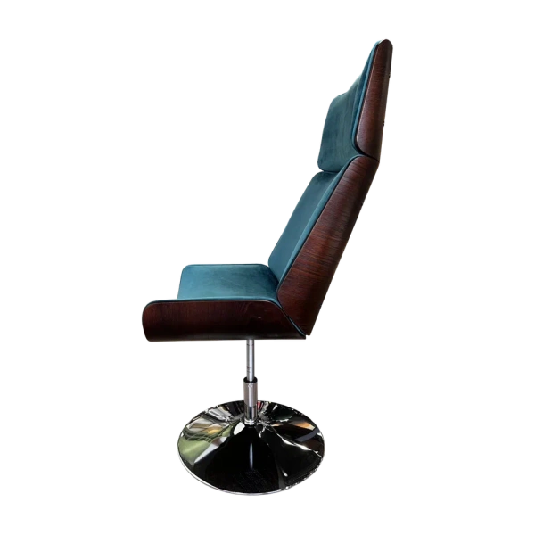 Кресло  Оксфорд-1 (Вишня/Премьер 19 бирюза) GT 