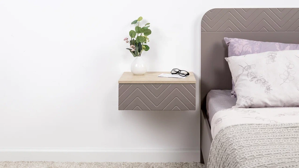 Тумба прикроватная Амьен 16.08 Плэйн/Веллюто Капучино (Mob) 