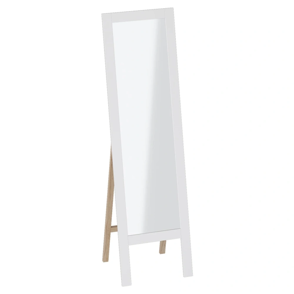 Комплект мебели для спальни "Калгари" Дуб натуральный светлый / Белый матовый (MEBG) | Интернет магазин Масса Мебель