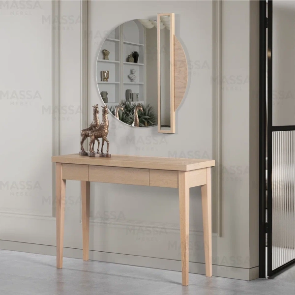 Консоль ROBUS 3430 шпон дуба/массива бука (Турция) | Интернет магазин Масса Мебель