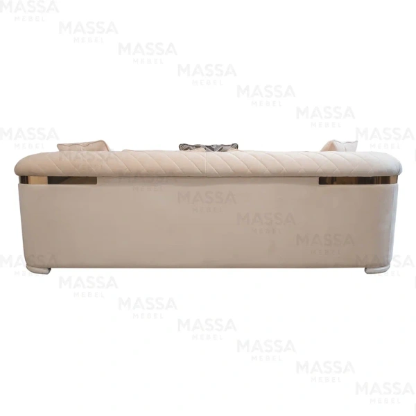 Диван прямой Бурже бежевый велюр (MAI) | Интернет магазин Масса Мебель