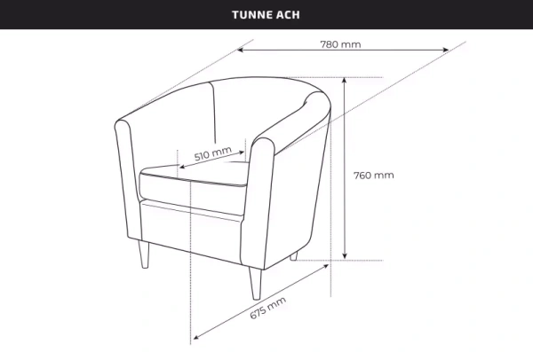 Кресло для отдыха Тунне рогожка красный (GL) - интернет магазин Масса Мебель