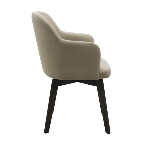 Стул мягкий c поворотным механизмом Rot MOLLI AL дуб олово/велюр (VIS) | Интернет магазин Масса Мебель