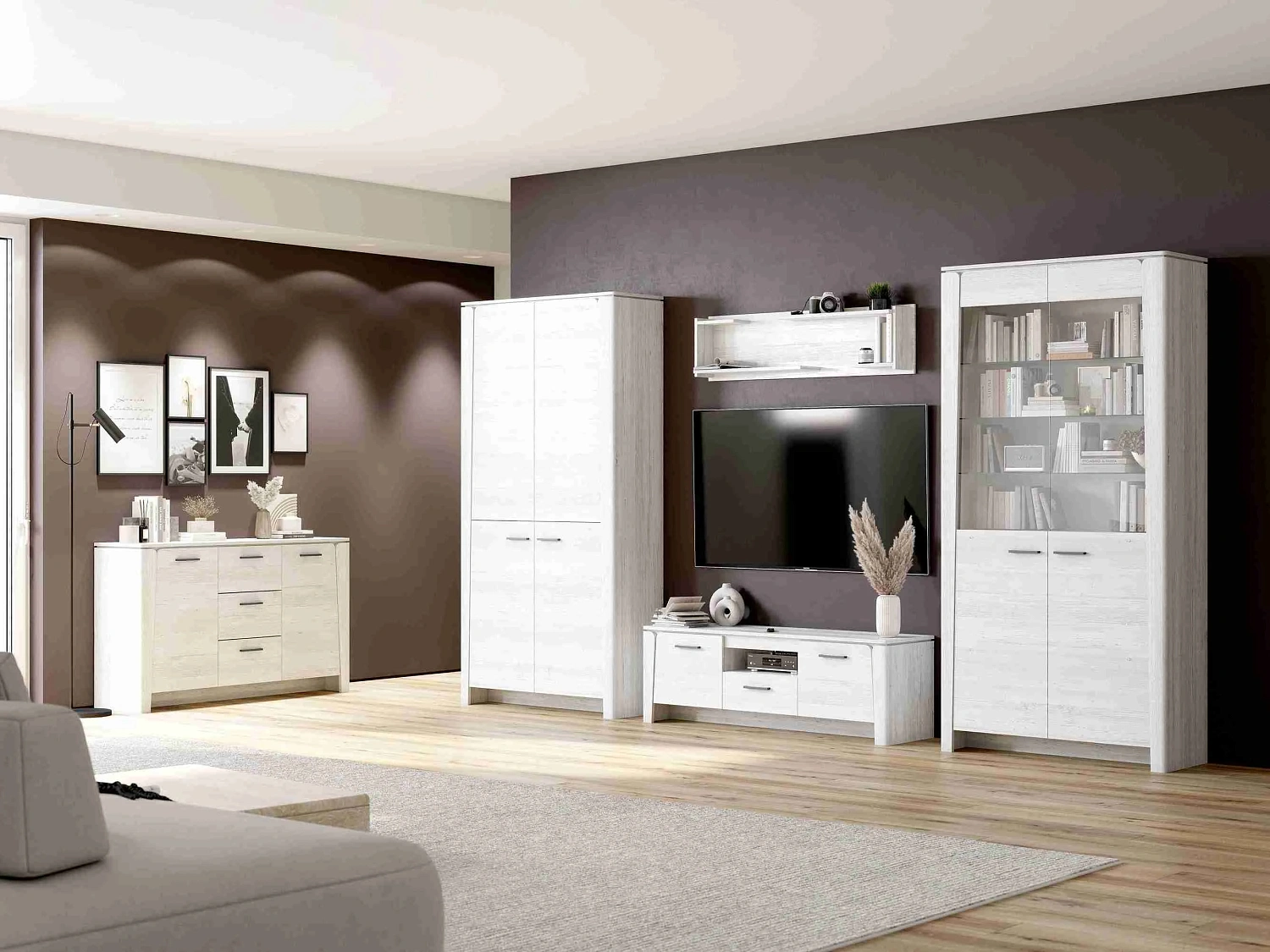 Тумба - Комод Мальта 2 двери 3 ящика (MEBG)