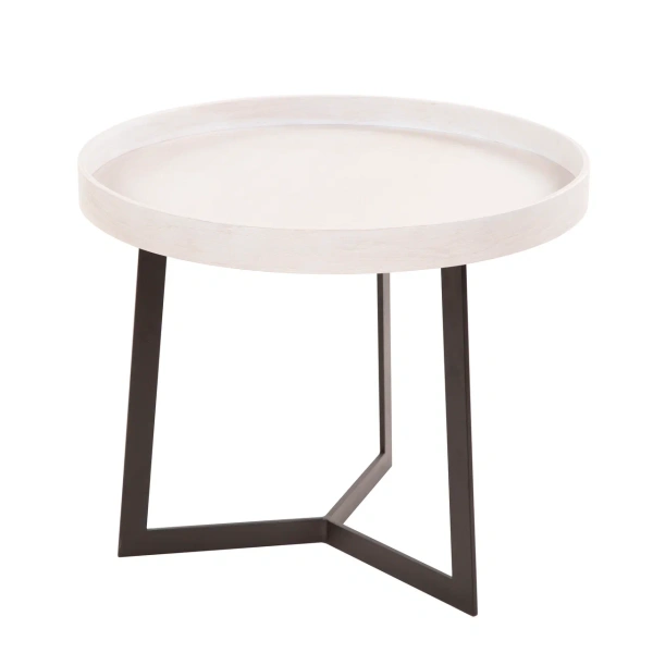 Стол журнальный Орбита-2 шпон, ясень белый (GT) 