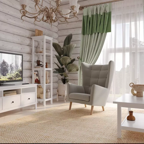 Кресло для отдыха Саари рогожка светло серый (GL) - интернет магазин Масса Мебель