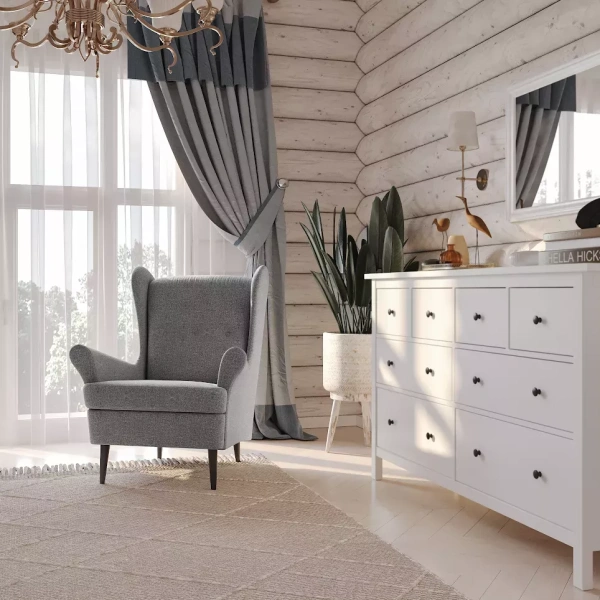 Кресло для отдыха Вало рогожка серый (GL) - интернет магазин Масса Мебель