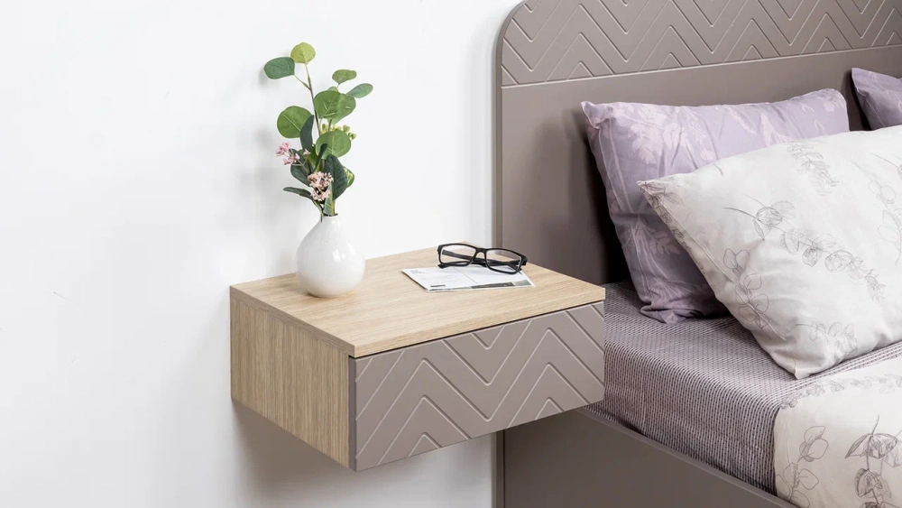 Комплект мебели в спальню Амьен №1 Плэйн/Веллюто Капучино (Mob) 