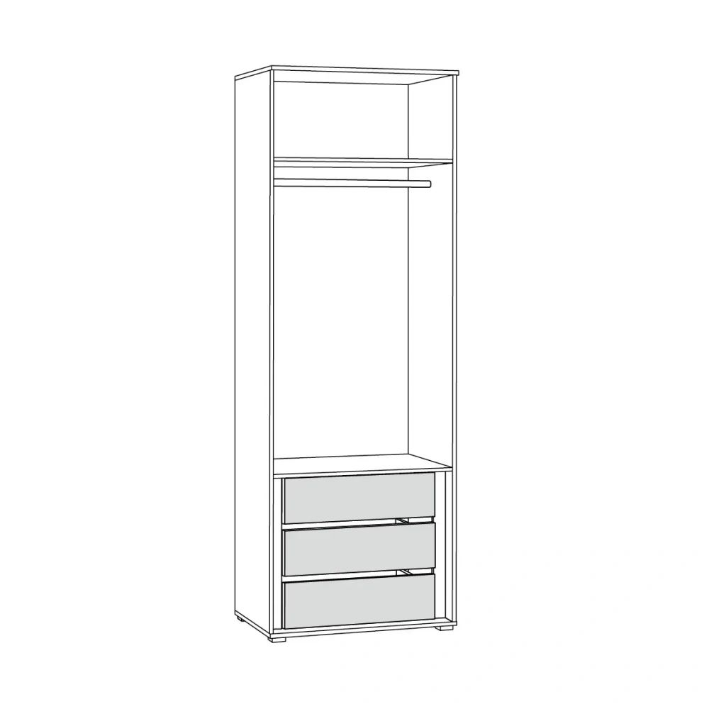 Комплект мебели в спальню Остин №1 Серый Графит/ Дуб Золотой (Mob) 