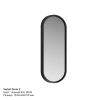 Зеркало овальное Drom 2 Varket (Черный RAL9005)