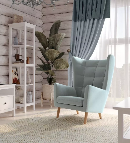 Кресло для отдыха Саари рогожка мятный (GL) - интернет магазин Масса Мебель