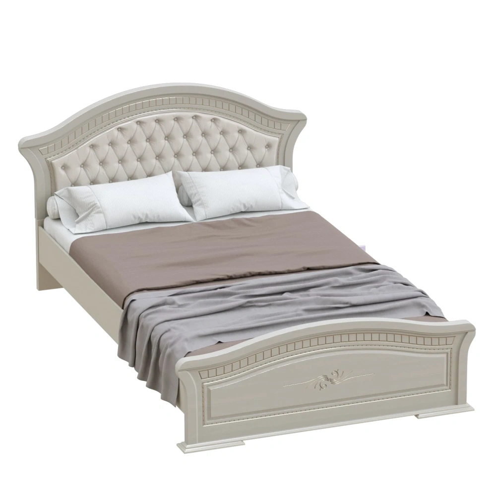 Комплект мебели для спальни Николь Ясень жемчужный / Ваниль (MEBG) | Интернет магазин Масса Мебель