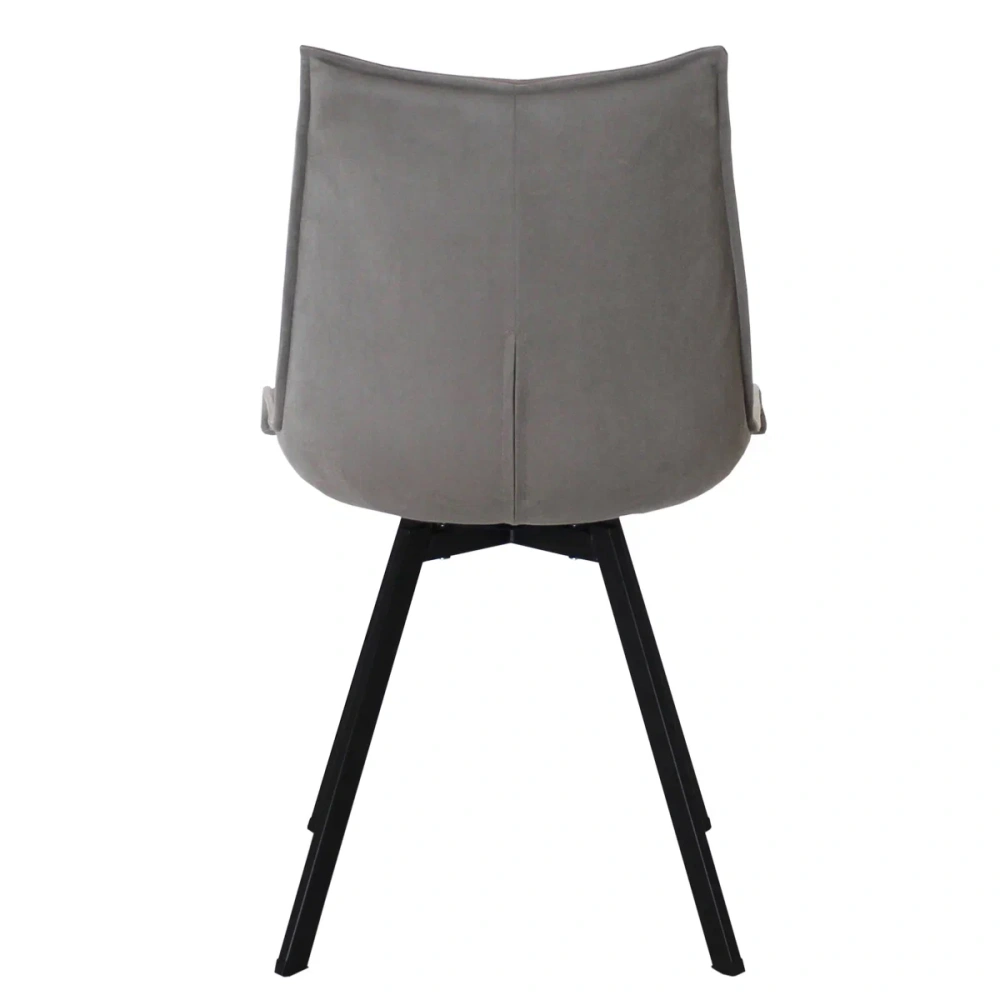 Стул мягкий Изи 360 с поворотным механизмом металл/велюр (VIS) | Интернет магазин Масса Мебель