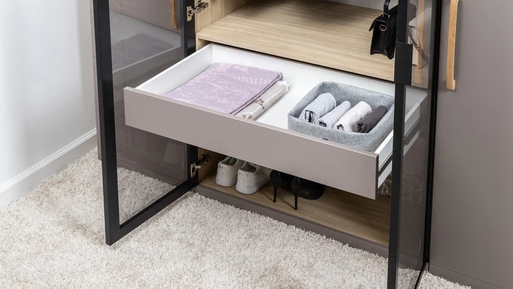 Комплект мебели в спальню Амьен №1 Плэйн/Веллюто Капучино (Mob) 