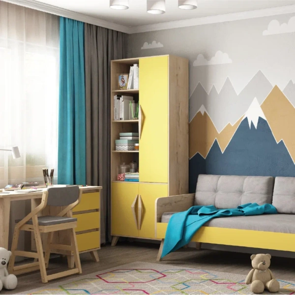 Кровать односпальная Сан Леон  коллекция 2+2 (POP) | Интернет магазин Масса Мебель