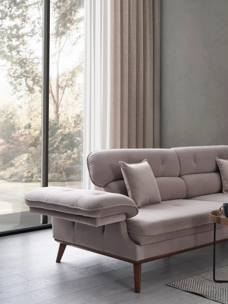 Диван прямой Bella велюр (Турция) | Интернет магазин Масса Мебель