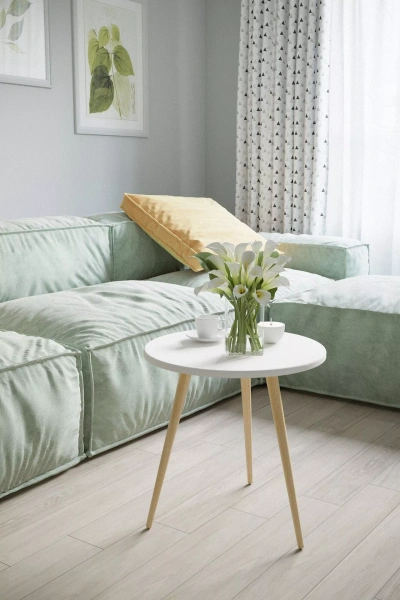 Стол журнальный Бекс 450 Белый (KL)