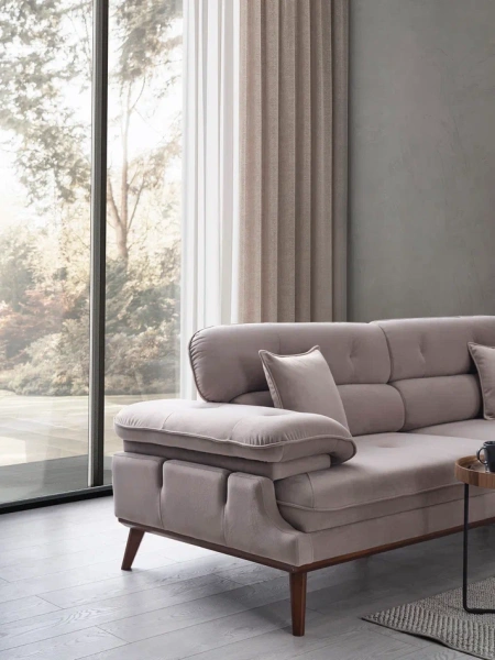 Диван прямой Bella велюр (Турция) | Интернет магазин Масса Мебель