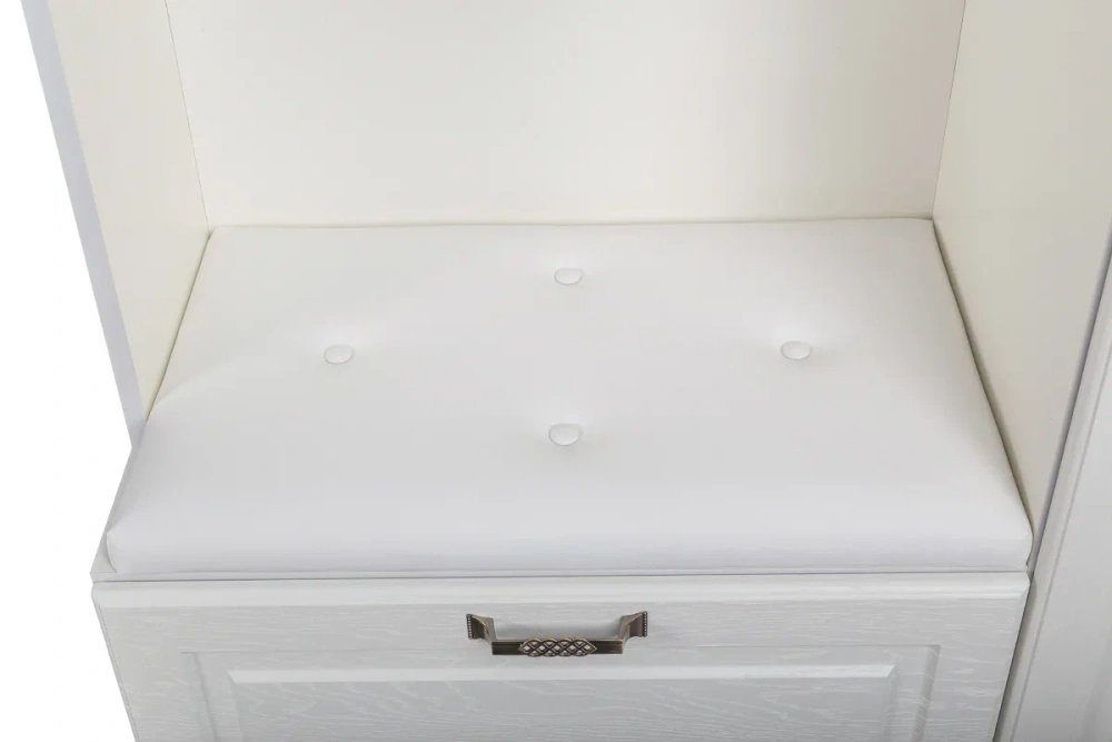 Комплект мебели в прихожую Ливерпуль №1 белый ясень ваниль (Mob) 