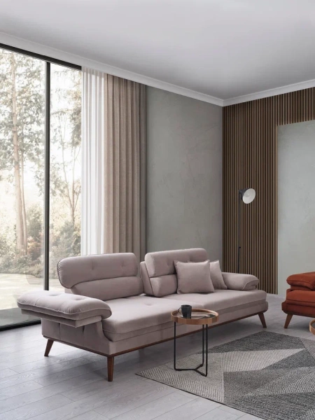 Диван прямой Bella велюр (Турция) | Интернет магазин Масса Мебель