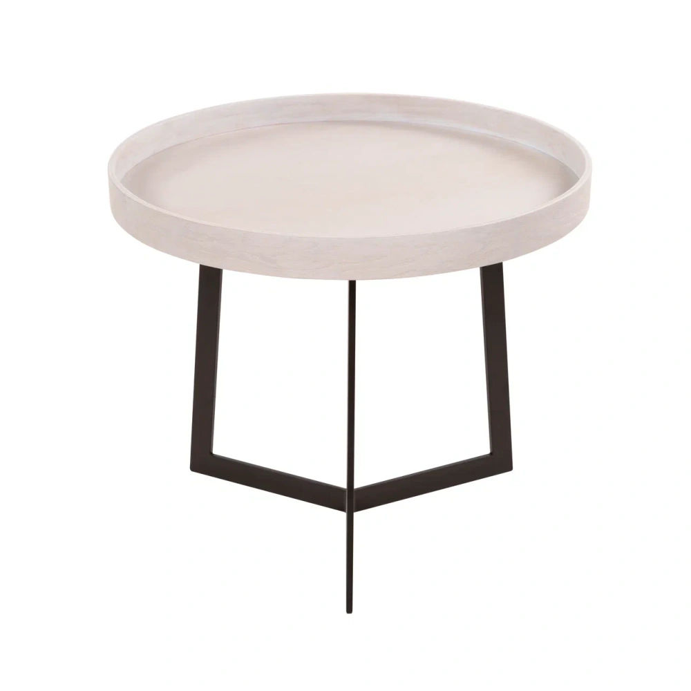 Стол журнальный Орбита-2 шпон, ясень белый (GT) 