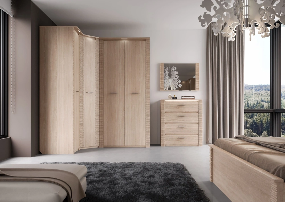 Зеркало настенное Элана Дуб Сонома (MEBG)